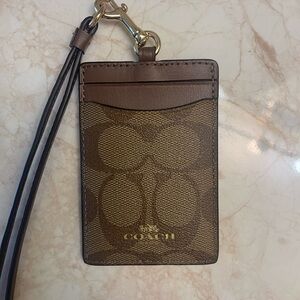 Coach Brown Card Holder